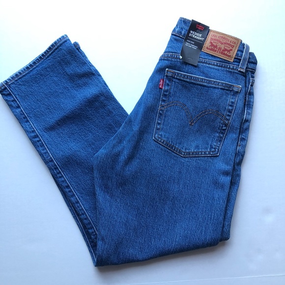 Levis Womens Wedgie Straight High Rise Jeans Sz 27 - Picture 3 of 12